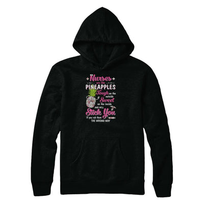 Funny Nurses Are Like Pineapples CNA Nursing Gift-T-Shirt & Tank Top-Pullover Hoodie-Black