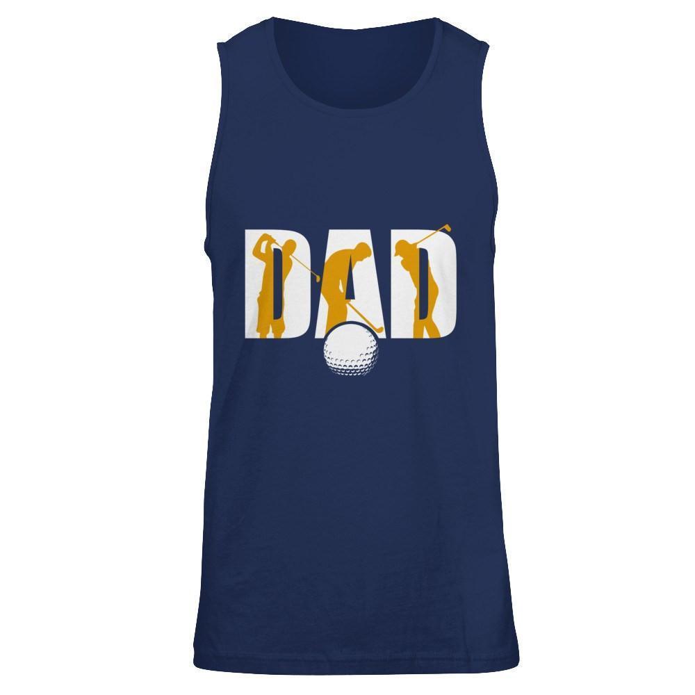 Golf Dad Father's Day-T-Shirt & Hoodie-Unisex Tank-Navy
