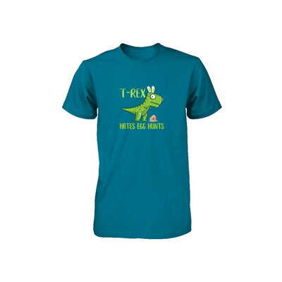 Funny Easter Bunny Dinosaur T-Rex Hates Egg Hunts Youth-Youth Shirt-