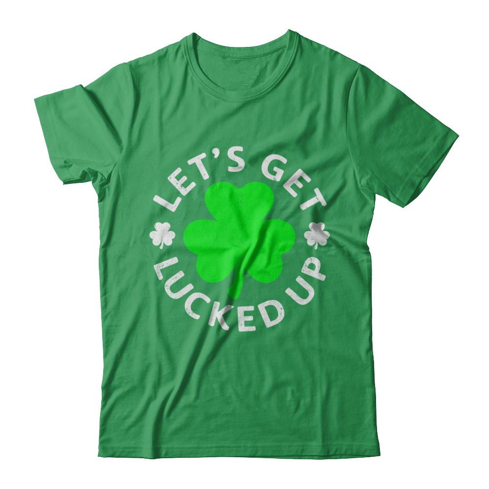 Let's Get Lucked Up St. Patrick's Day-T-Shirt & Hoodie-Premium T-Shirt-Kelly Green