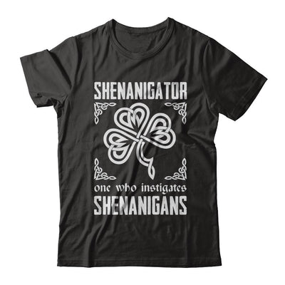 Shenanigator One Who Instigates Shenanigans St Patrick's Day-T-Shirt & Hoodie-Premium T-Shirt-Black