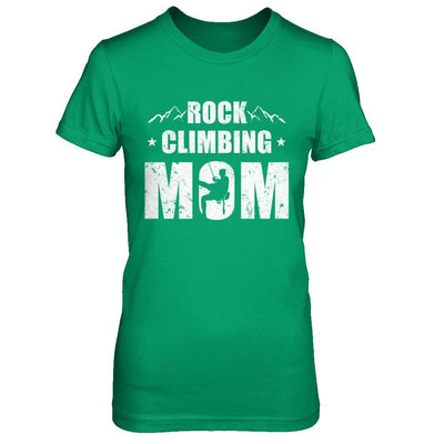 Rock Climbing Mom Distressed Mountain Climber Mothers Day-T-Shirt & Hoodie-Women's T-Shirt-Irish Green