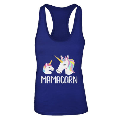 Mamacorn Unicorn Mom And Baby Mothers Day-T-Shirt & Tank Top-Women's Ideal Racerback Tank-Royal