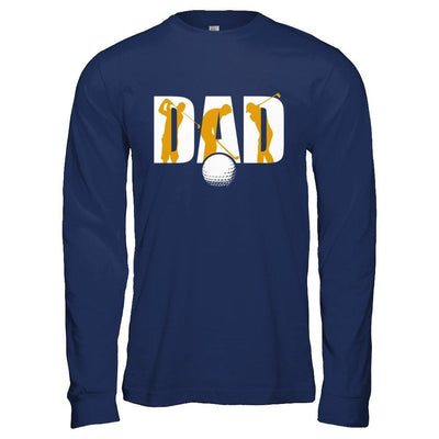 Golf Dad Father's Day-T-Shirt & Hoodie-Long Sleeve T-Shirt-Navy