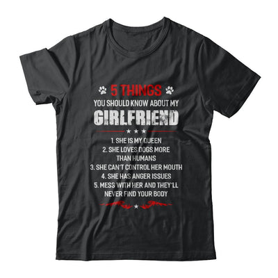 5 Things You Should Know About My Girlfriend Dogs Boyfriend-T-Shirt & Hoodie-Classic T-Shirt-Black