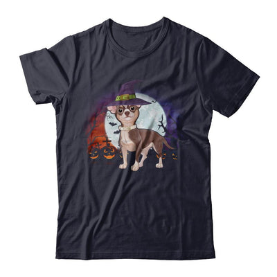 Cute Halloween Chihuahua Puppy Pumpkins-T-Shirt & Sweatshirt-Premium T-Shirt-Midnight Navy