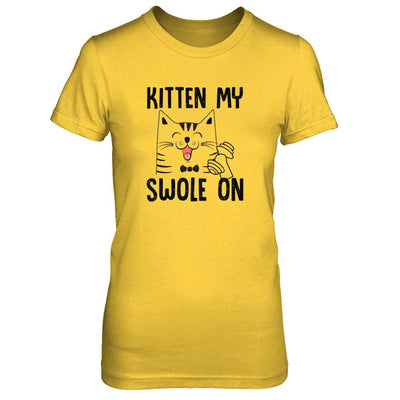 Kitten My Swole On Cat Fitness Gym-T-Shirt & Tank Top-Women's T-Shirt-Daisy