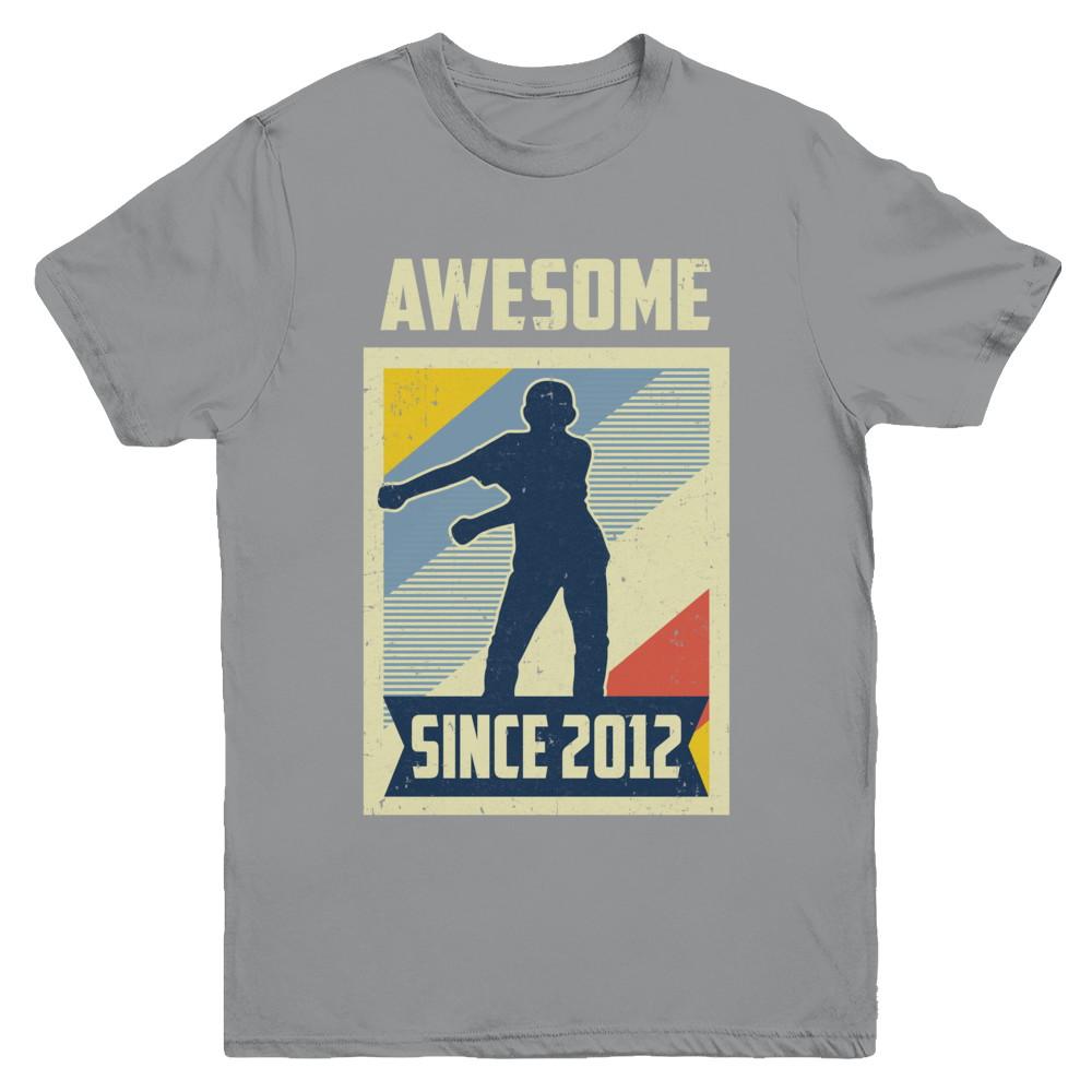Vintage Floss 9th 2012 Birthday Gift for 9 Years Old Youth-Youth Shirt-Youth T-Shirt-Sport Grey