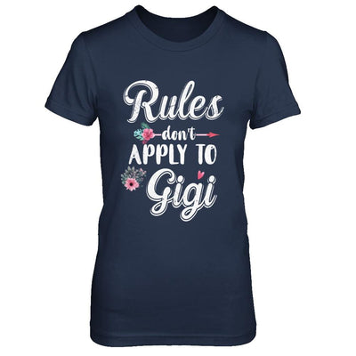 Grandmother Rules Don't Apply To Gigi-T-Shirt & Hoodie-Women's T-Shirt-Navy