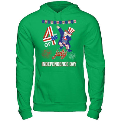 Funny Dabbing Uncle Independence Day 4Th Of July-T-Shirt & Hoodie-Pullover Hoodie-Irish Green