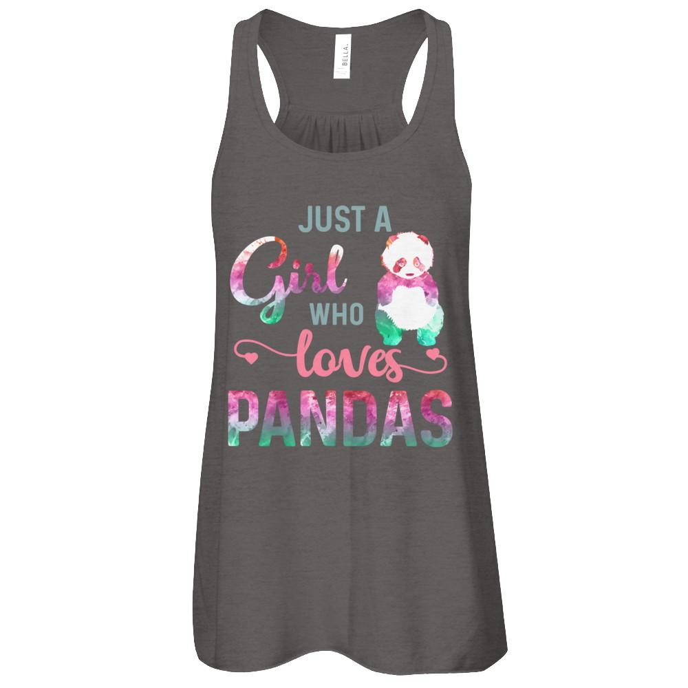 Just A Girl Who Loves Pandas Panda Lover-T-Shirt & Tank Top-