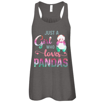 Just A Girl Who Loves Pandas Panda Lover-T-Shirt & Tank Top-