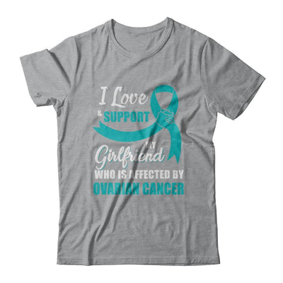 Ovarian Cancer Awareness Support Teal Girlfriend Boyfriend-T-Shirt & Hoodie-Classic T-Shirt-Sport Grey