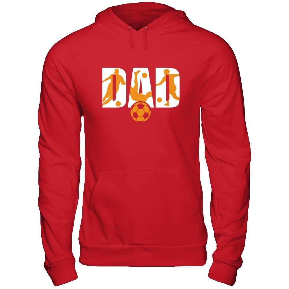 Soccer Dad Father's Day-T-Shirt & Hoodie-Pullover Hoodie-Red