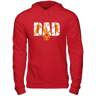 Soccer Dad Father's Day-T-Shirt & Hoodie-Pullover Hoodie-Red