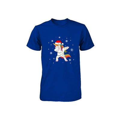Dabbing Unicorn Ugly Christmas Sweater Girls Youth-Youth Shirt-