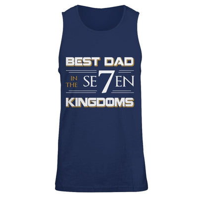 Best Dad In The Seven Kingdoms-T-Shirt & Hoodie-Unisex Tank-Navy
