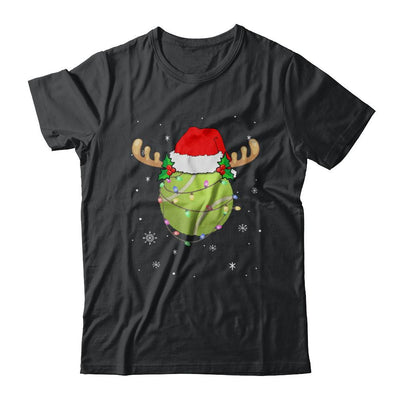 Santa Hat Tennis Reindeer Christmas Gifts-T-Shirt & Sweatshirt-Classic T-Shirt-Black