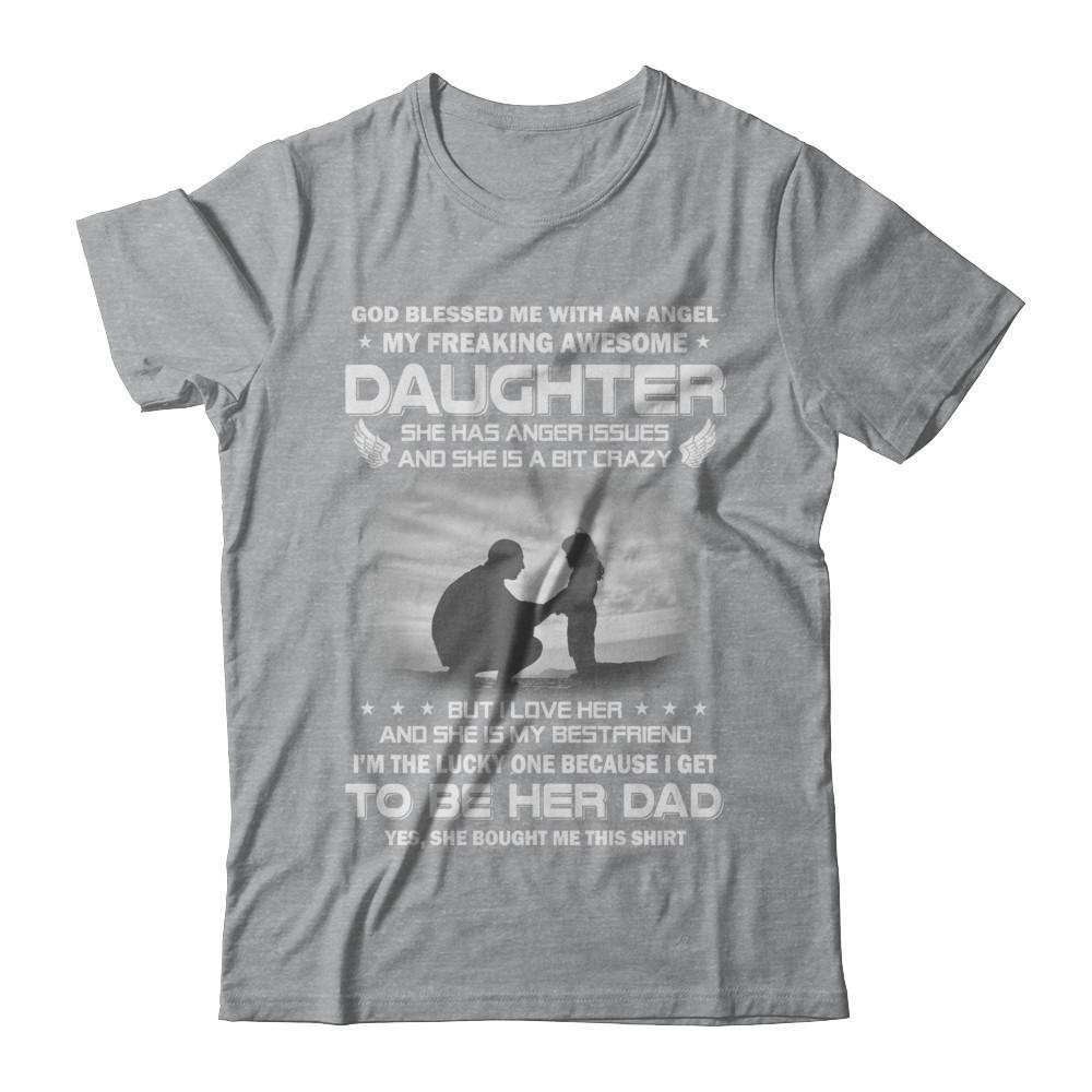 Fathers Day My Freaking Awesome Daughter Bought Me This-T-Shirt & Hoodie-Classic T-Shirt-Sport Grey
