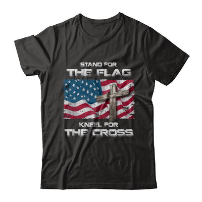 Stand For The Flag Kneel For The Cross-T-Shirt & Hoodie-Premium T-Shirt-Black