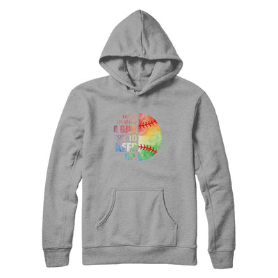 Yeah I Play Like A Girl Baseball Girl-T-Shirt & Hoodie-Pullover Hoodie-Light Steel