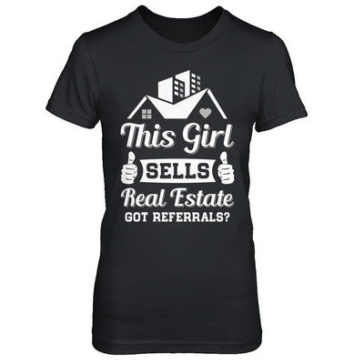 This Girl Sells Real Estate-T-Shirt & Hoodie-Women's T-Shirt-Black