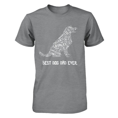 Best Dog Dad Ever Golden Retriever Lovers-T-Shirt & Hoodie-Classic T-Shirt-Sport Grey