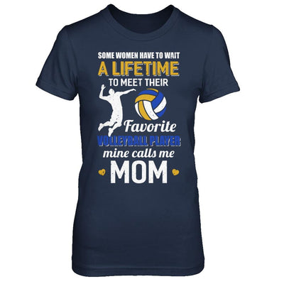 Funny My Favorite Volleyball Player Calls Me Mom-T-Shirt & Hoodie-