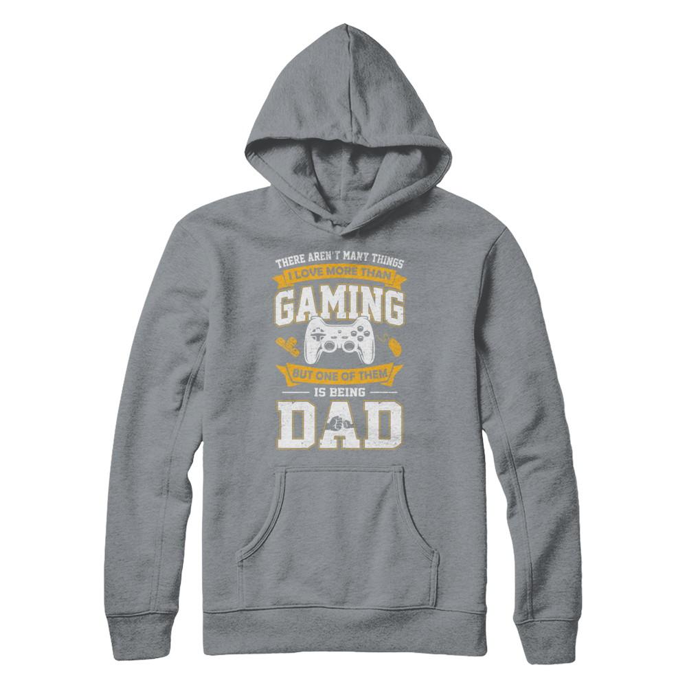 Video Game Gaming Dad Funny Fathers Day Gifts-T-Shirt & Hoodie-Pullover Hoodie-Light Steel