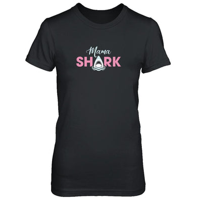 Mama Shark Lovers Best Mom-T-Shirt & Tank Top-Women's T-Shirt-Black