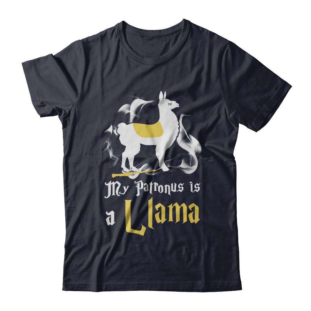 My Patronus Is A Llama-T-Shirt & Hoodie-Premium T-Shirt-Midnight Navy