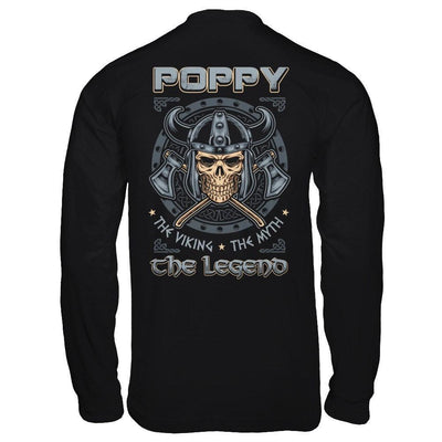 Poppy The Viking The Myth The Legend-T-Shirt & Hoodie-Long Sleeve T-Shirt-Black