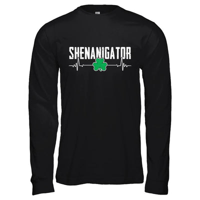 Shenanigator Happy St Patrick's Day-T-Shirt & Hoodie-Long Sleeve T-Shirt-Black