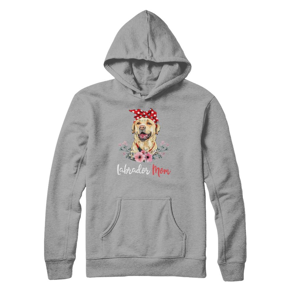 Labrador Mom Gift For Women Dog Lover-T-Shirt & Hoodie-Pullover Hoodie-Light Steel