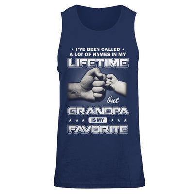 I've Been Called A Lot Of Names But Grandpa Is My Favorite-T-Shirt & Hoodie-Unisex Tank-Navy