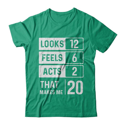 2001 20th Years Old Birthday Looks Feels Acts Make Me 20th-T-Shirt & Hoodie-Classic T-Shirt-Kelly Green