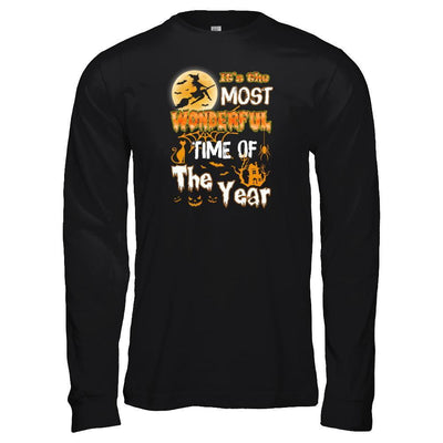Halloween It's The Most Wonderful Time Of The Year Witches-T-Shirt & Tank Top-Long Sleeve T-Shirt-Black