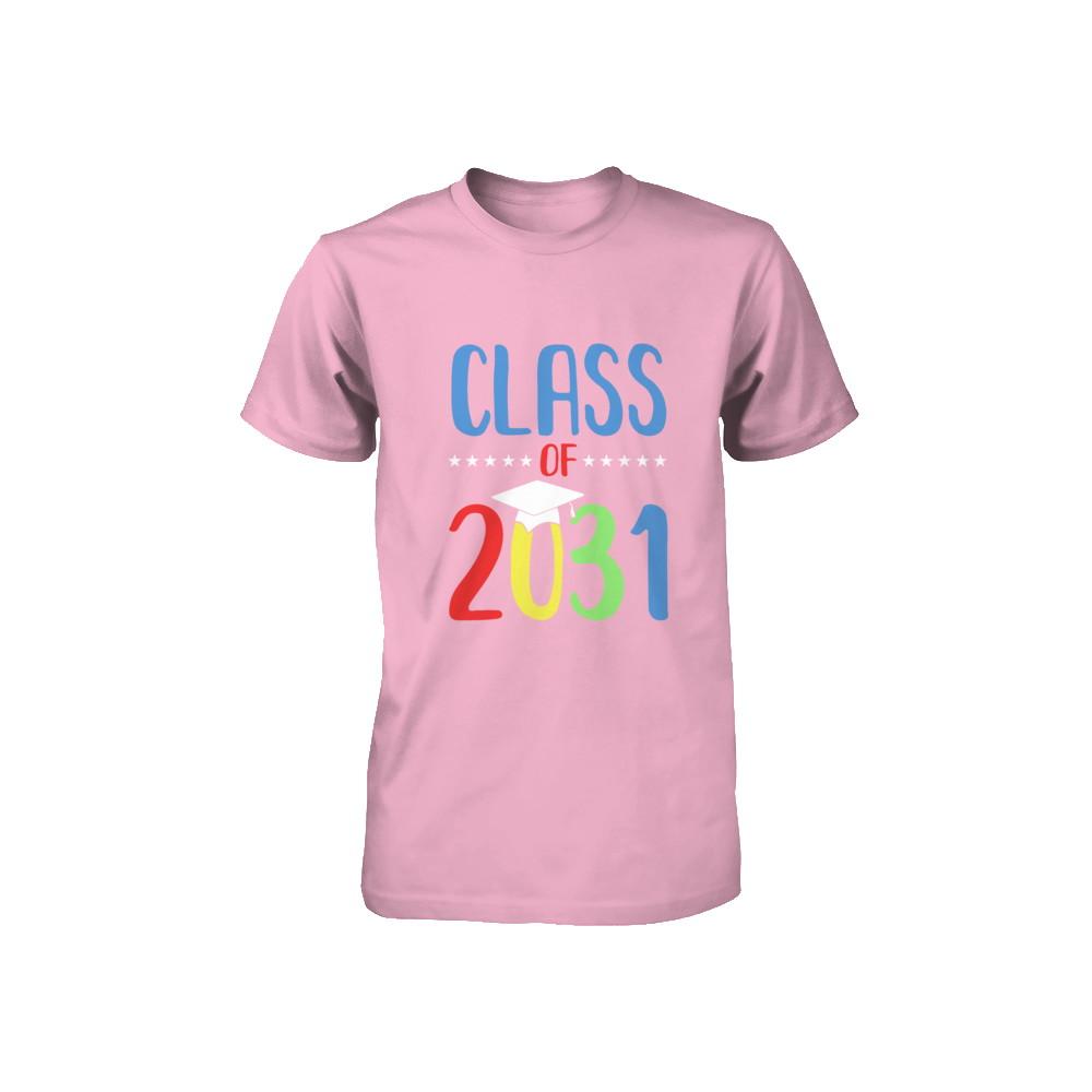 Grow With Me First Day Of School Class Of 2031 Youth-Youth Shirt-Toddler T-Shirt-Pink