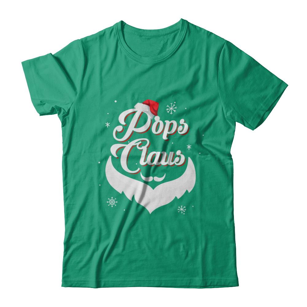Santa Beard Matching Christmas Pajamas Pops Claus-T-Shirt & Sweatshirt-Classic T-Shirt-Kelly Green