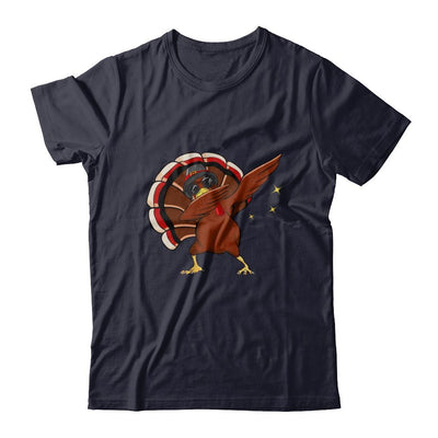 Dabbing Turkey Funny Thanksgiving-T-Shirt & Sweatshirt-Premium T-Shirt-Midnight Navy