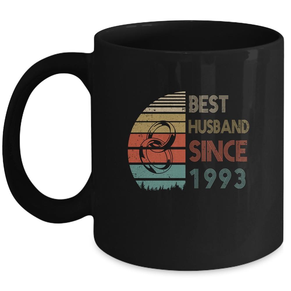 28th Wedding Anniversary Gifts Best Husband Since 1993 Mug-Coffee Mug-Mug-Black