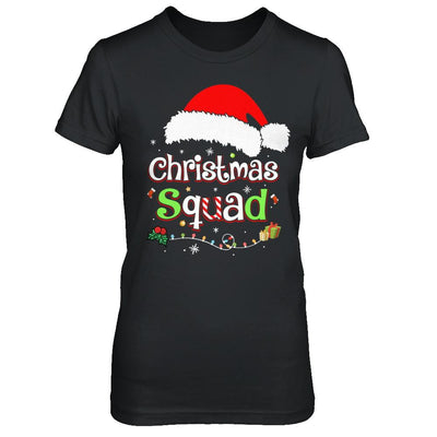Santa Family Matching Pajamas Christmas Squad-T-Shirt & Sweatshirt-Women's T-Shirt-Black