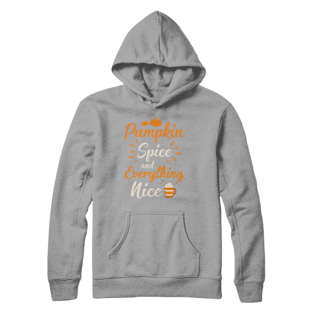 Pumpkin Spice Everything Nice Halloween Costume-T-Shirt & Hoodie-Pullover Hoodie-Light Steel