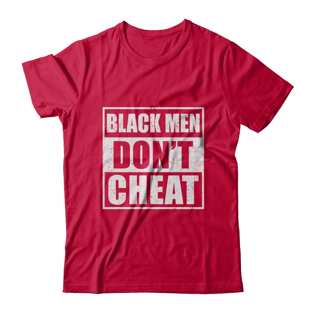 Funny Black Men Dont Cheat-T-Shirt & Hoodie-Classic T-Shirt-Red