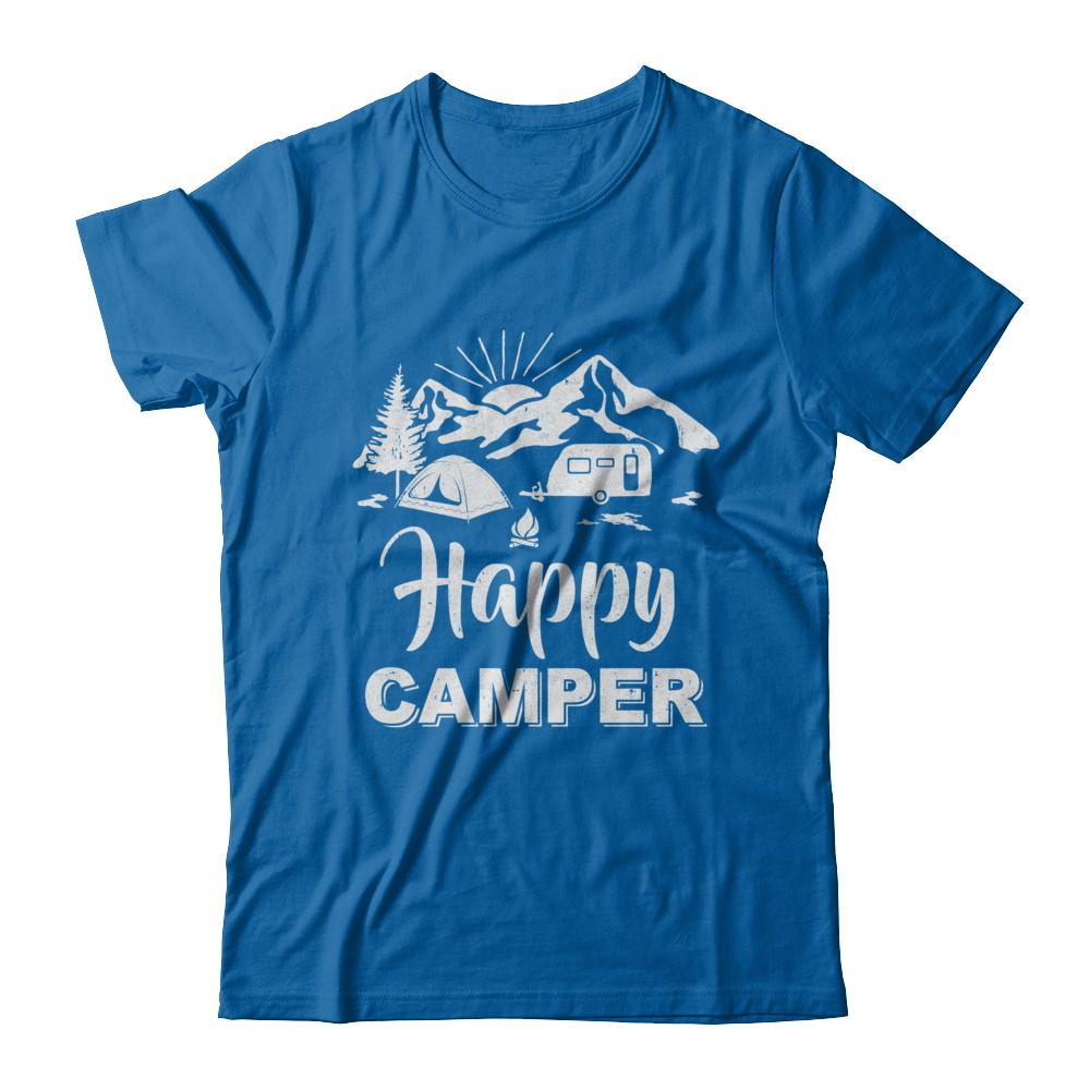 Happy Trailer Camper Grandpa Papa Grandma Camping-T-Shirt & Hoodie-Classic T-Shirt-Royal