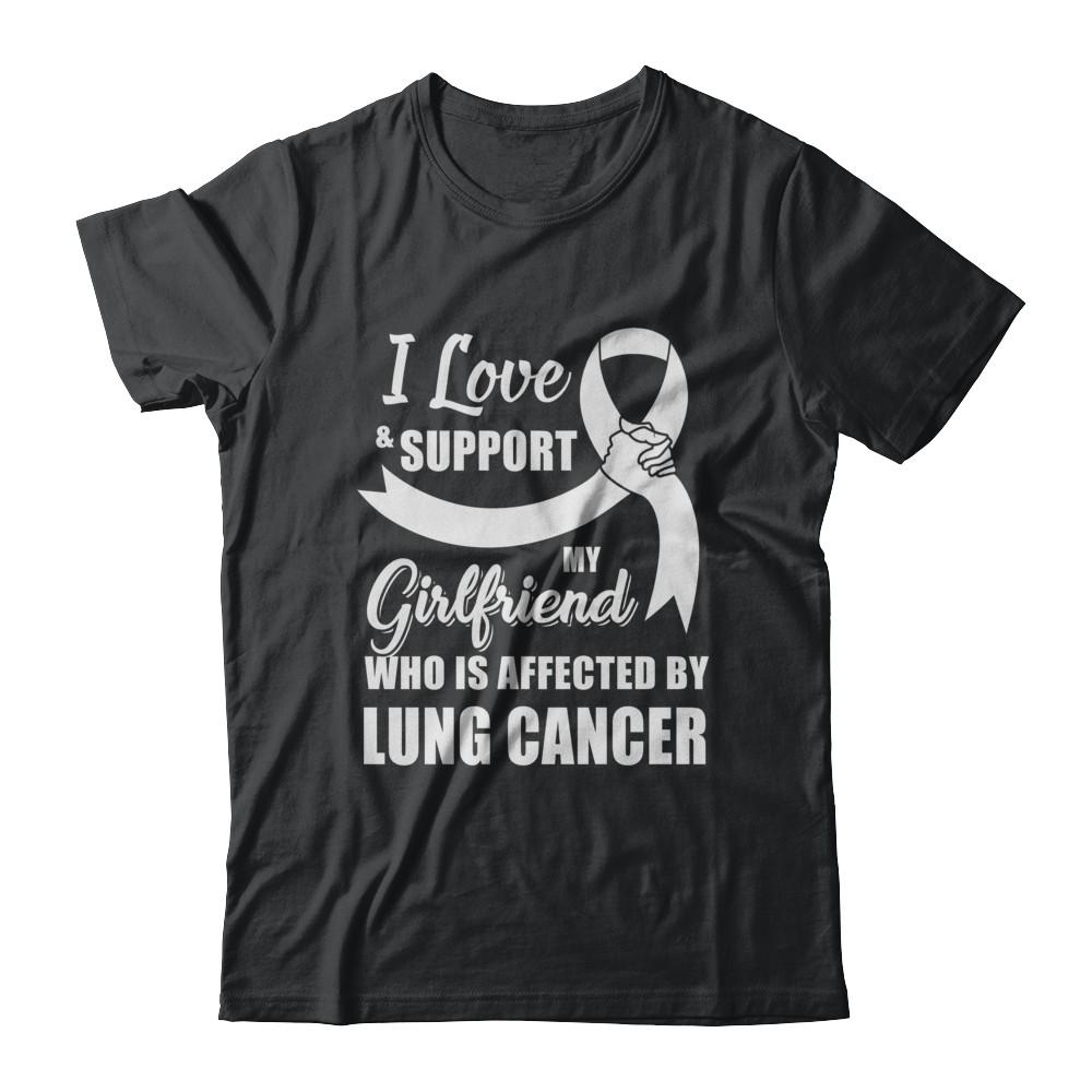 Lung Cancer Awareness Support White Girlfriend Boyfriend
