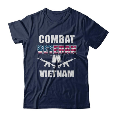 Combat Veteran Vietnam-T-Shirt & Hoodie-Classic T-Shirt-Navy