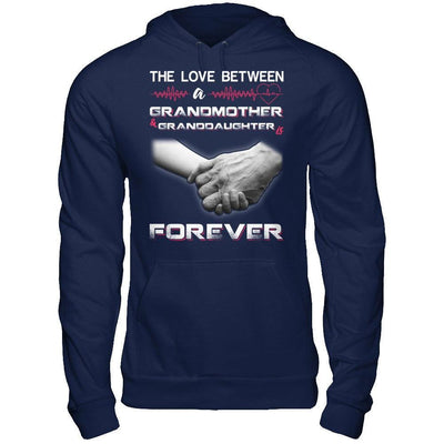 The Love Between A Grandmother And Granddaughter Is Forever-T-Shirt & Hoodie-Pullover Hoodie-Navy