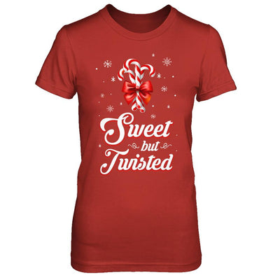 Sweet But Twisted Funny Candy Christmas Gifts-T-Shirt & Sweatshirt-Women's T-Shirt-Red