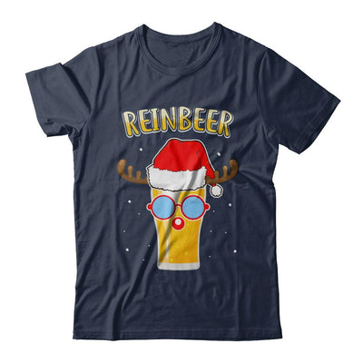 Funny Christmas Gift Beer Reindeer Lovers Reinbeer-T-Shirt & Sweatshirt-Classic T-Shirt-Navy
